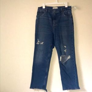 Abercrombie & Fitch The Ankle Straight Ultra High Rise